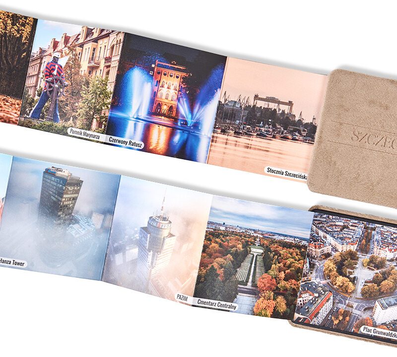 Wnętrze magnesu premium, aż 18 zdjęć Szczecina w formie harmonijki