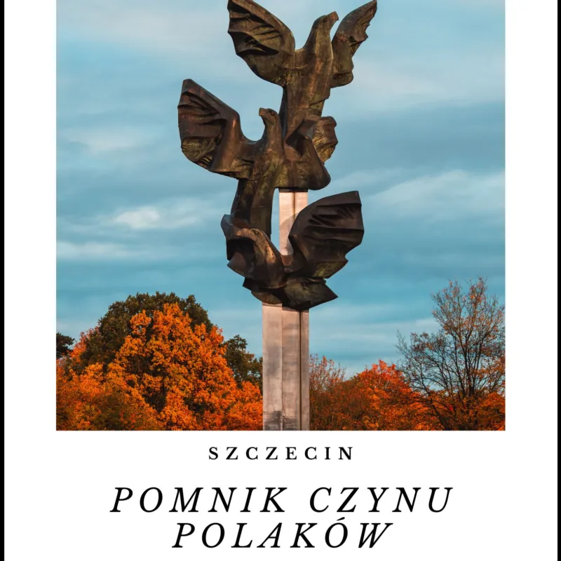 Magnes Polaroid Pomnik Czynu Polaków w Szczecinie