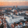 Wizualizacja puzzli szczecińskich przedstawiających Zamek Książąt Pomorskich w Szczecinie.