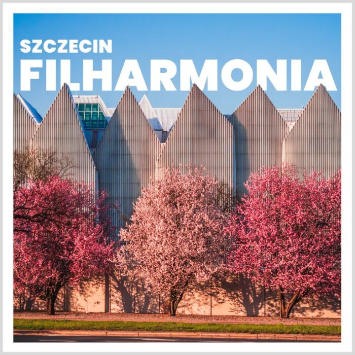 Ręcznie robiony magnes, nadruk fotograficzny, motyw filharmonii w Szczecinie