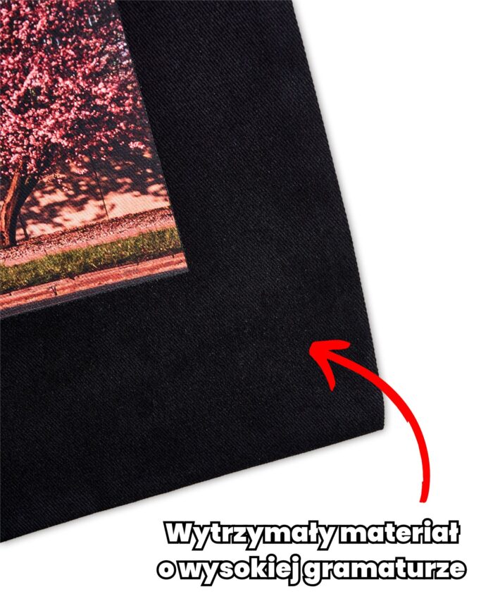 Wysokogatunkowy, gruby mateiał zapewnia trwałość i udźwig.