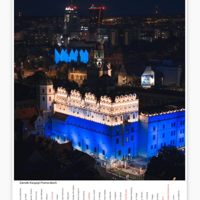Kalendarz Szczecin 2027 A3 – autorska fotografia miasta i kalendarium