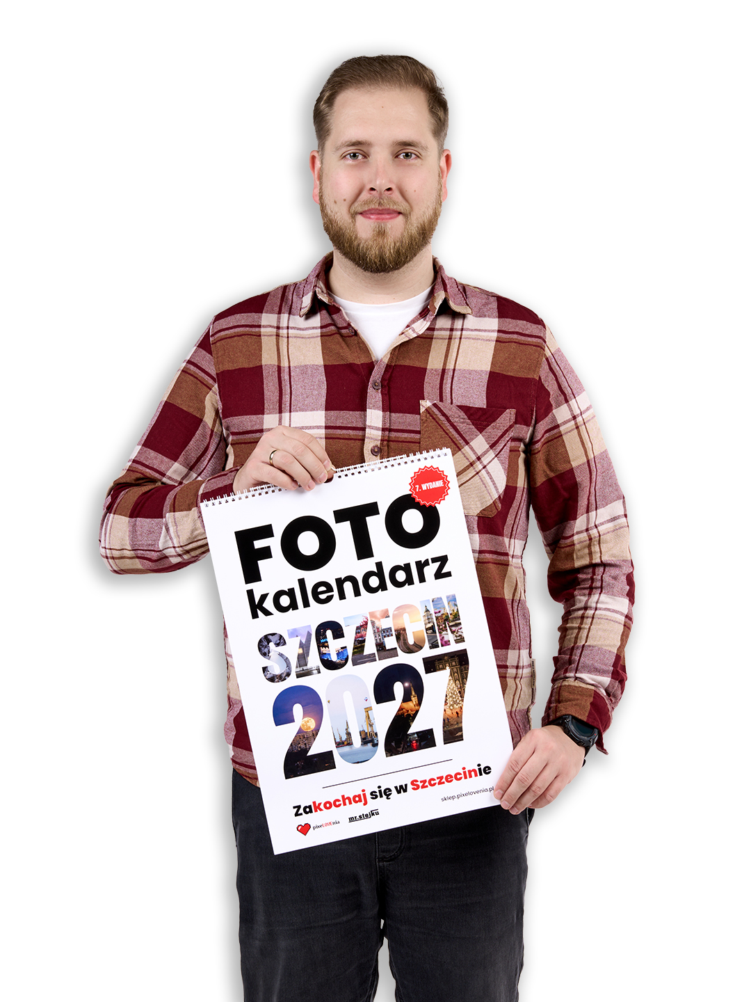 Autor fotokalendarza Szczecin 2027 z kalendarzem